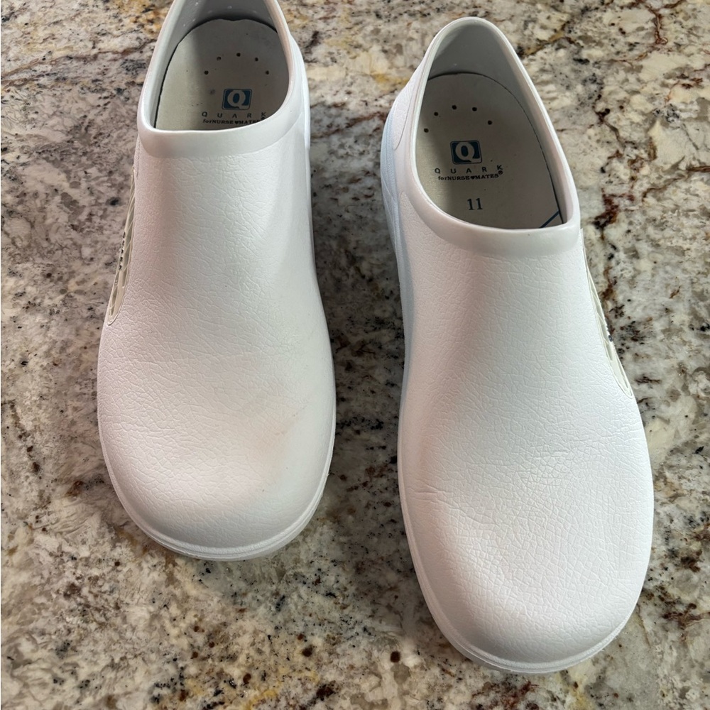 White Slip-On Clogs by Quark